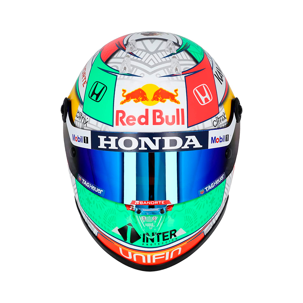 Sergio Checo Pérez Mini Helmet 2021 México GP F1 Escala 1/2 Schuberth ...